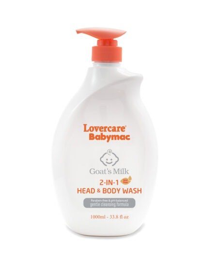 Lovercare Babymac Goat's Milk 2in1 Head & body Wash 1L
