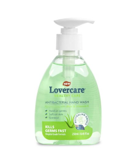 Pack of 4 - Lovercare Antibacterial Hand Wash Aloe 8.45 fl. oz - 250ml