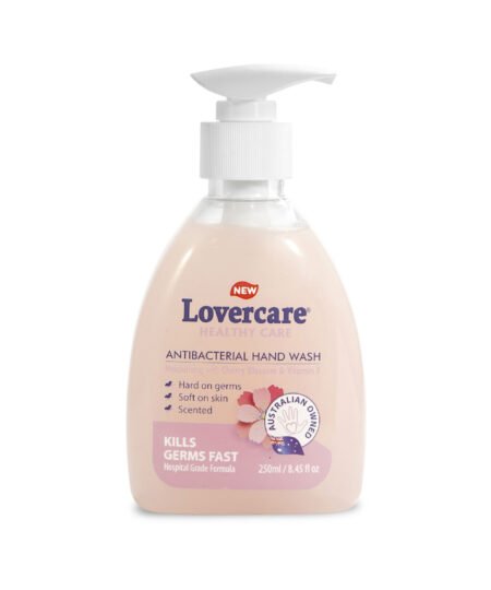 Pack of 4 - Lovercare Antibacterial Hand Wash Cherry Blossom 8.45 fl. oz - 250ml