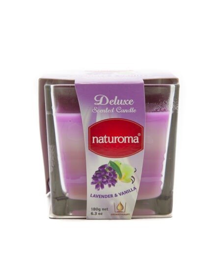Naturoma Scented Candles 6 X 180g Lavender & Vanilla
