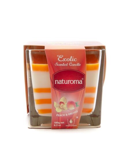 Naturoma Scented Candles 6 X 180g Peach & Orchid