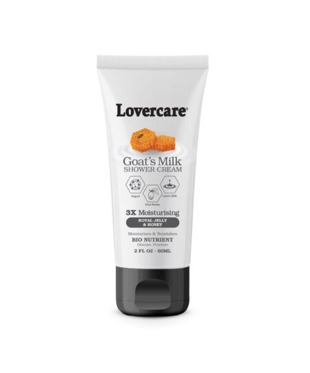 Pack of 4 -Lovercare Shower Cream 60ml Royal Jelly & Honey