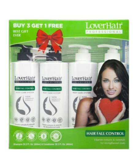 Pack of 4 -LoverHair Professional -LoverHair Professional Gift Pack HAIR FALL CONTROL (4x600ml)