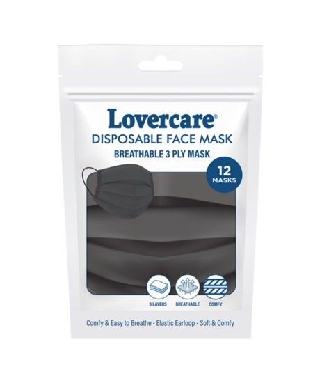 Lovercare Healthy Care Disposable Face Mask for Adults 12pc
