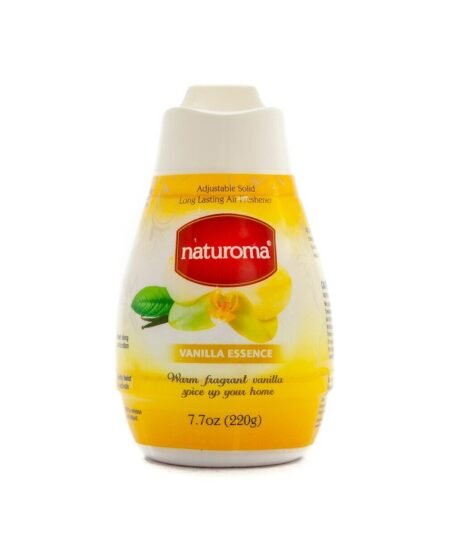 Pack of 12 -Naturoma Air Freshener Solid Gel 12x 220g - Vanilla Essence