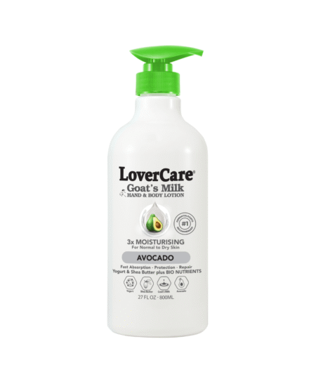Lovercare Goat's Milk Hand & Body Lotion  (800Ml)-Avocado